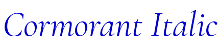 Cormorant Italic 字体